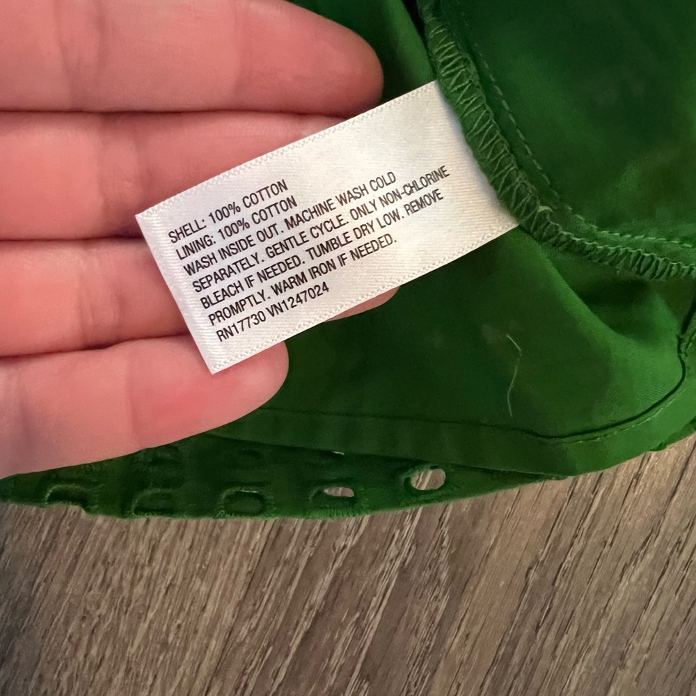 Kate Spade New York x Target Eyelet Shell Tank Top Green plus size - Picture 8 of 11